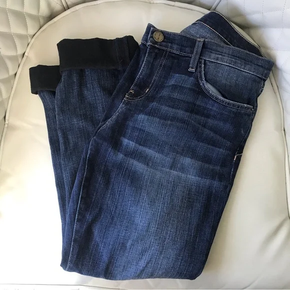 Current Elliot The Rolled Skinny in Black Love Size 31 - Picture 5 of 6